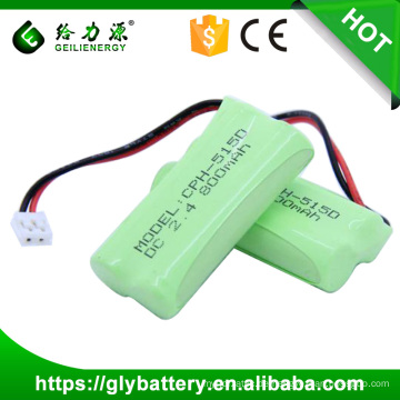 Geilienegy high quality CPH-515D 2.4v 800mah rechargeable battery ni-mh battery